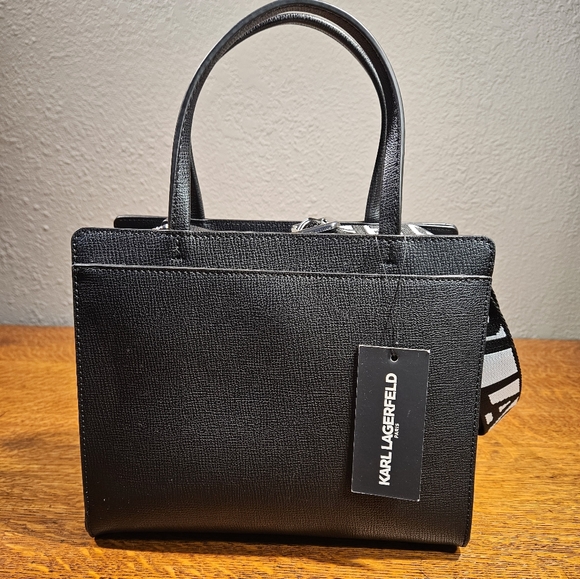 Karl Lagerfeld Paris Duo Satchel NWT - Picture 4 of 7